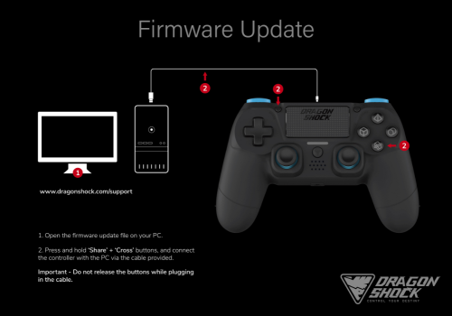 Image showing how to update your DragonShock Mizar