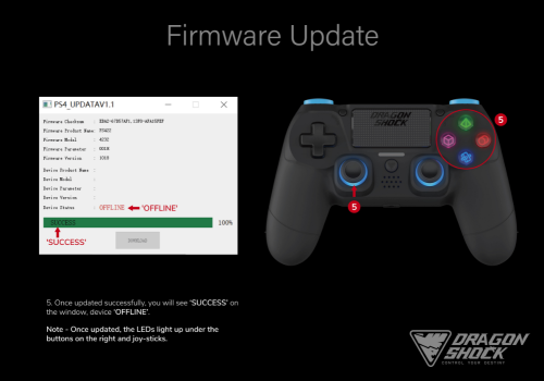 Image showing how to update your DragonShock Mizar