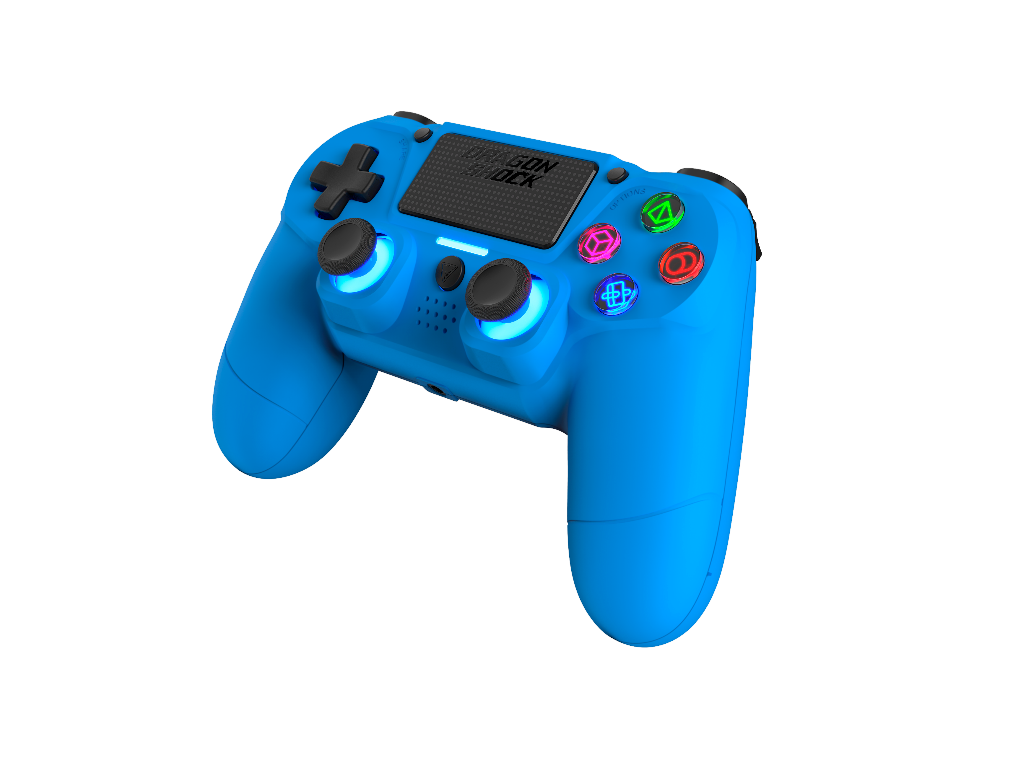 Picture showing the DragonShock Mizar blue from the front side