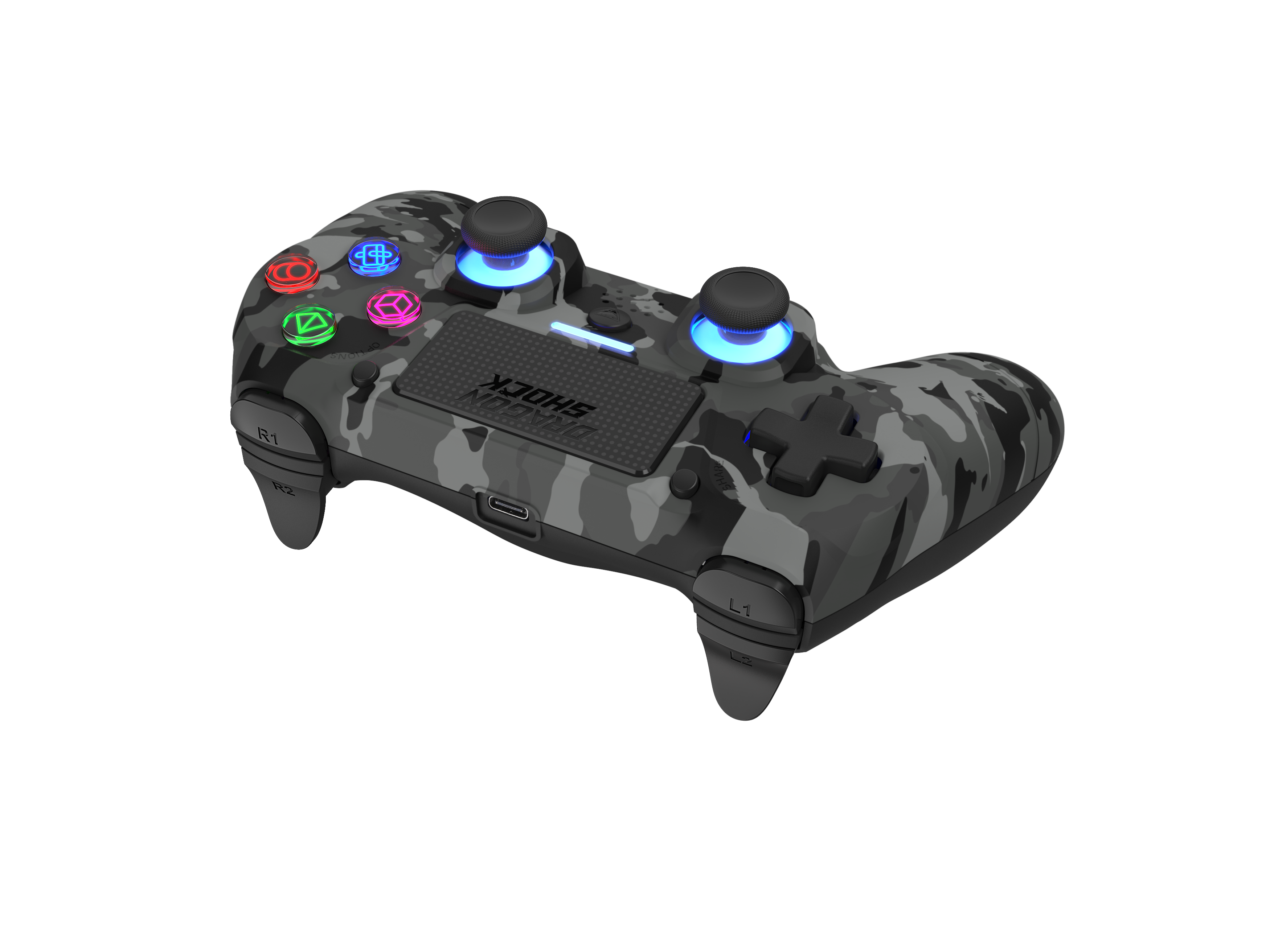 Picture showing the DragonShock Mizar grey camo from the top