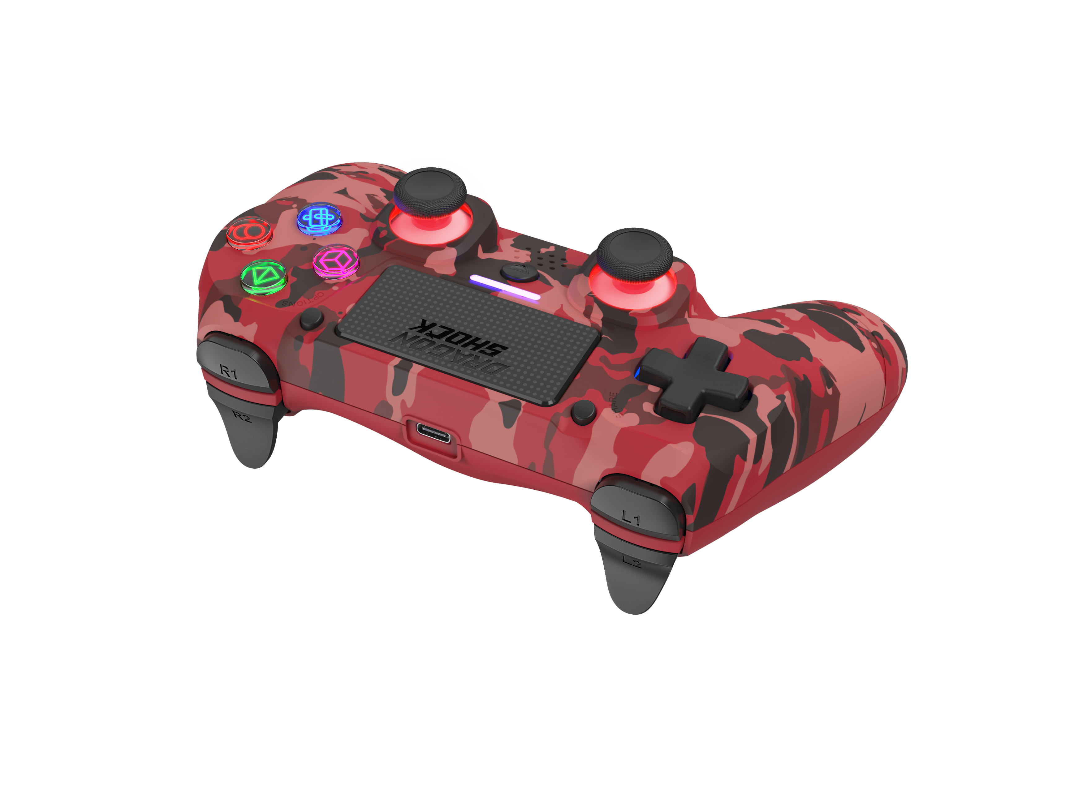 Picture showing the DragonShock Mizar red camo from the top
