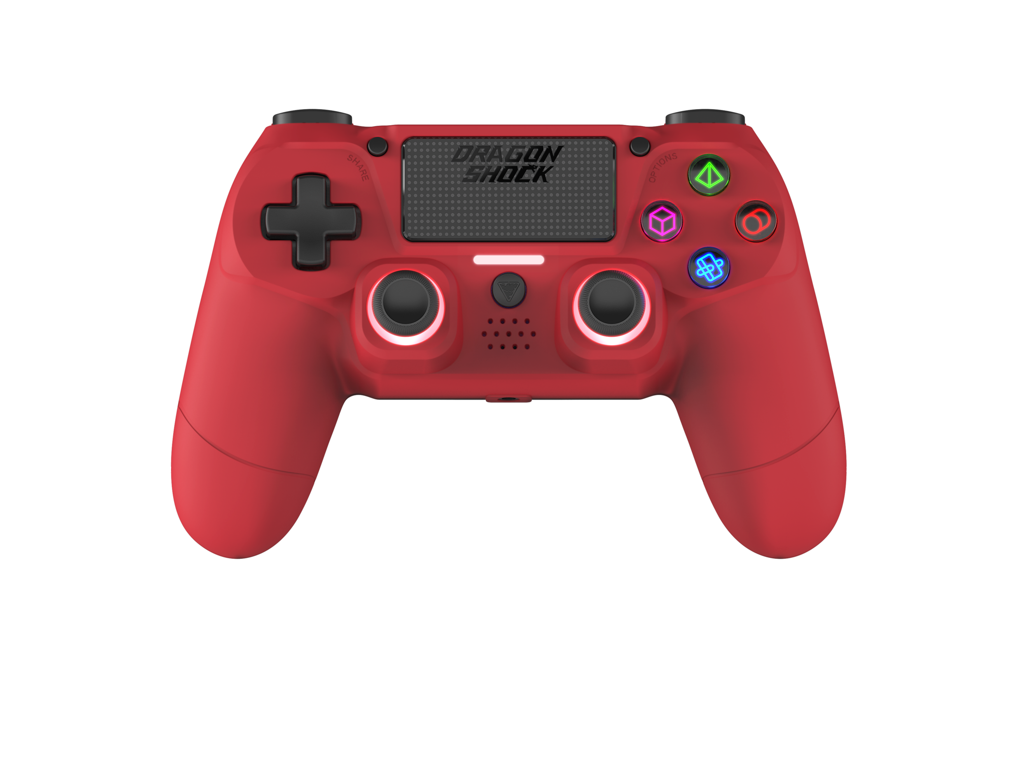 Picture showing the DragonShock Mizar red from the front