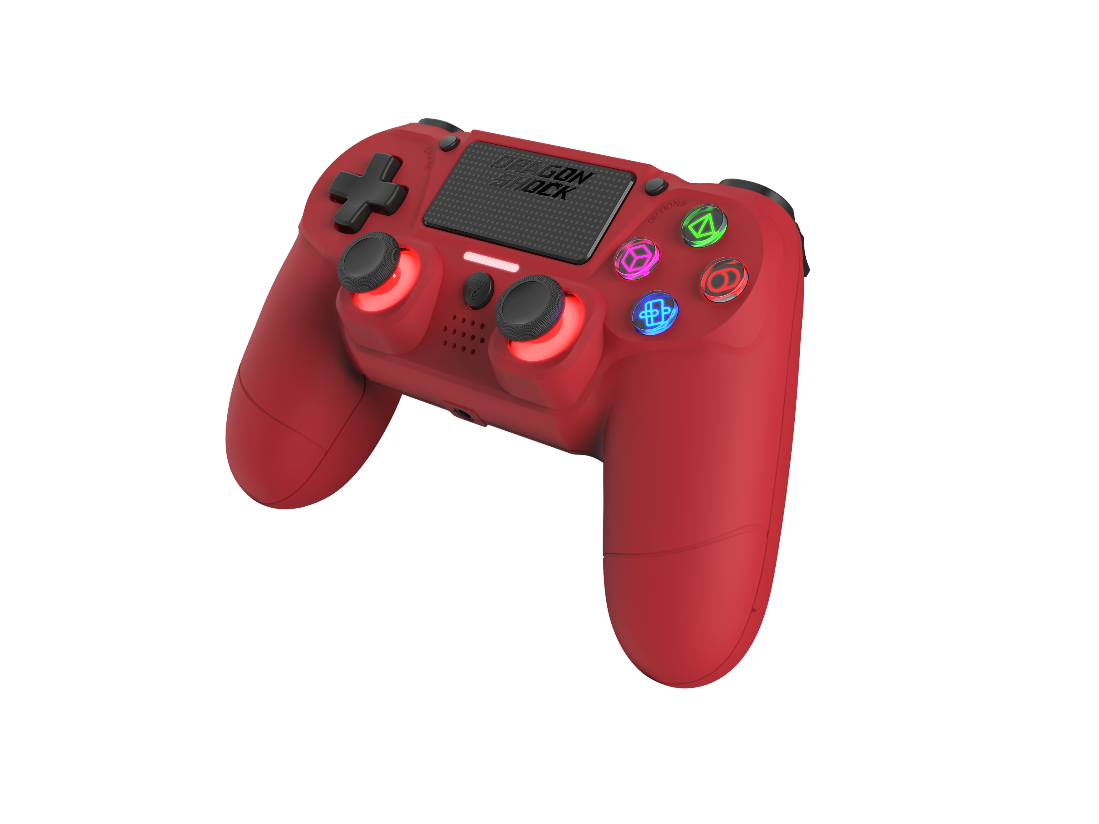 Picture showing the DragonShock Mizar red from the front side