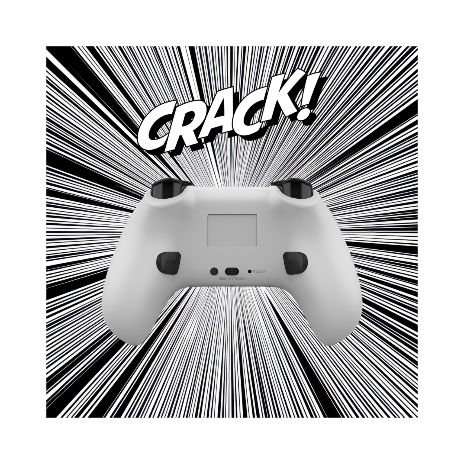 Image of a DragonShock Poptop Manga with a manga-style explosion in the background