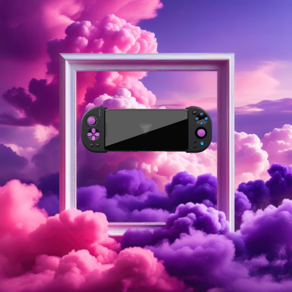 Image showing a DragonShock photon in the clouds with a frame in the background