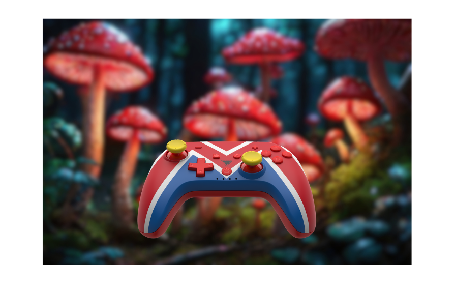 Image of a DragonShock PopTop M Universe with a mushroom forest in the background