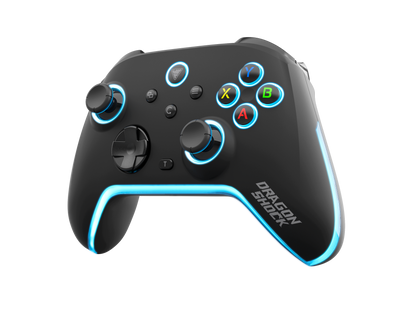 Picture showing the DragonShock Aurora plus from the front side