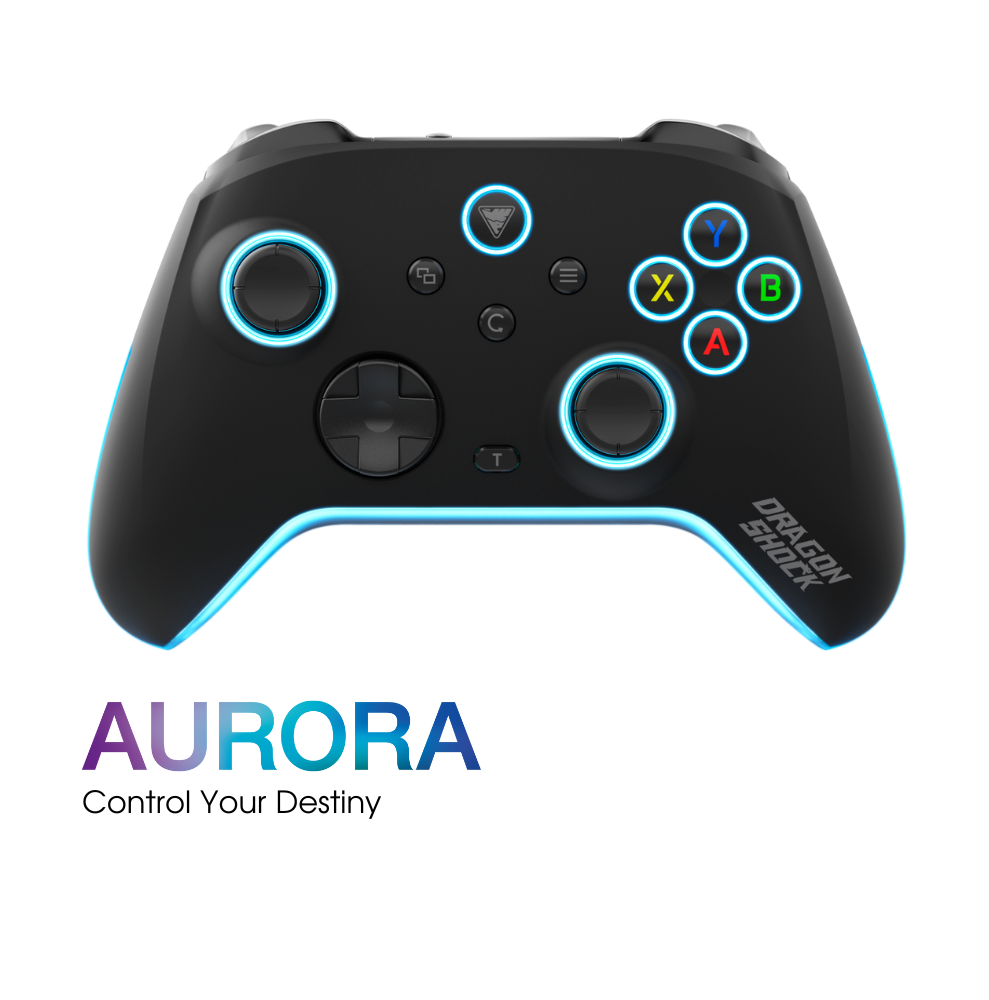 Picture of the aurora plus used for the category with a highlighted text under the controller