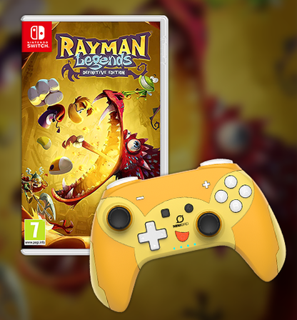 Image showing a bundle with the DragonShock PopTop Pika and the Rayman Legend