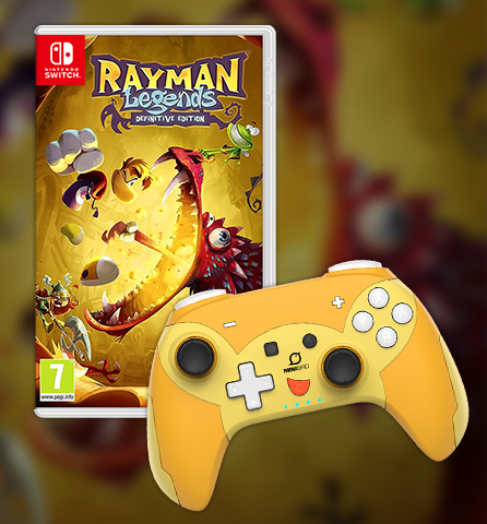 Image showing a bundle with the DragonShock PopTop Pika and the Rayman Legend