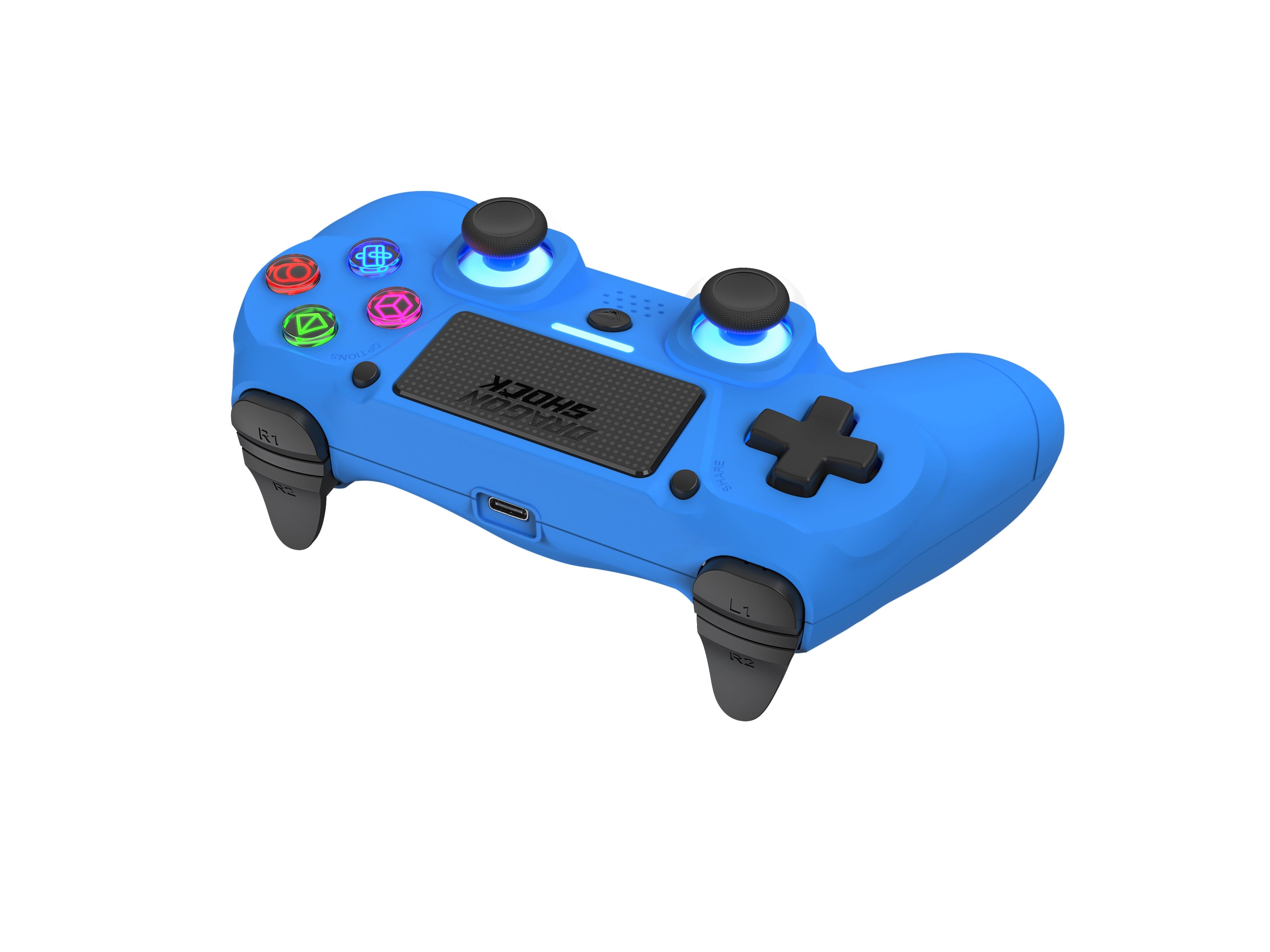 Picture showing the DragonShock Mizar Blue from the Top
