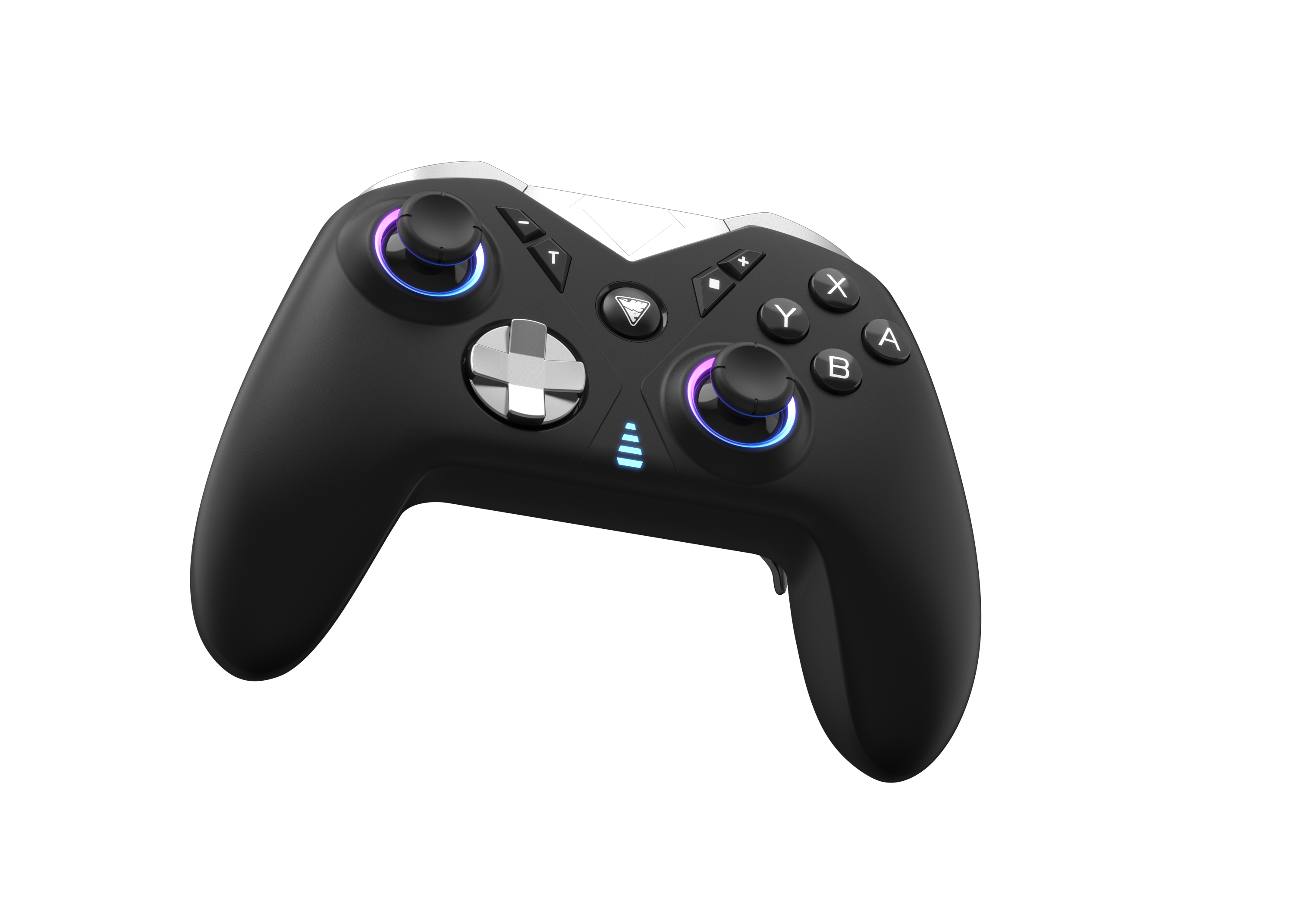 Picture showing the DragonShock Nebula pro black from the bottom