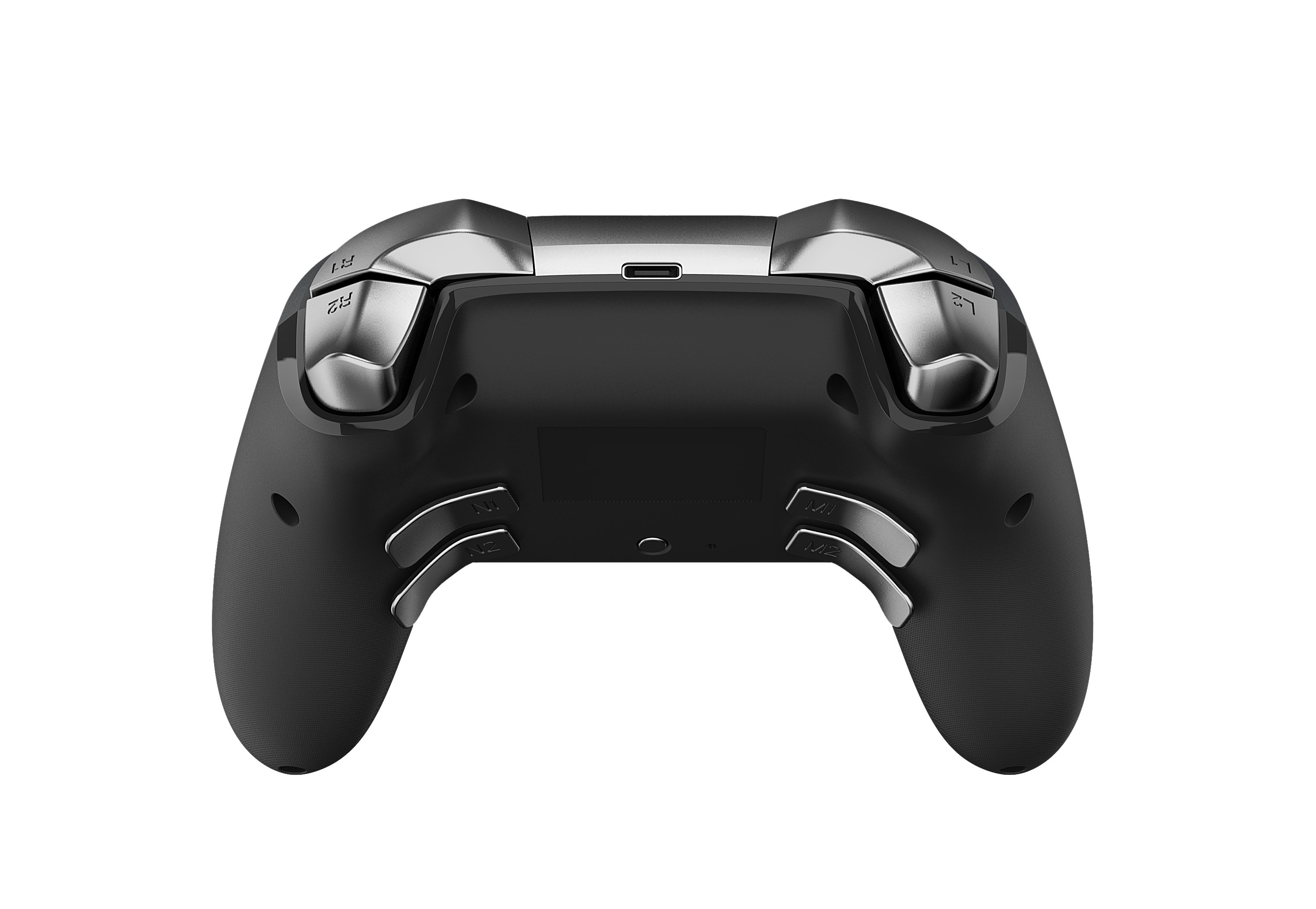 Picture showing the DragonShock Nebula pro black from the back