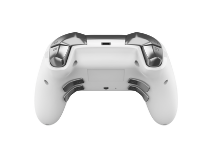 Picture showing the DragonShock Nebula pro white from the back