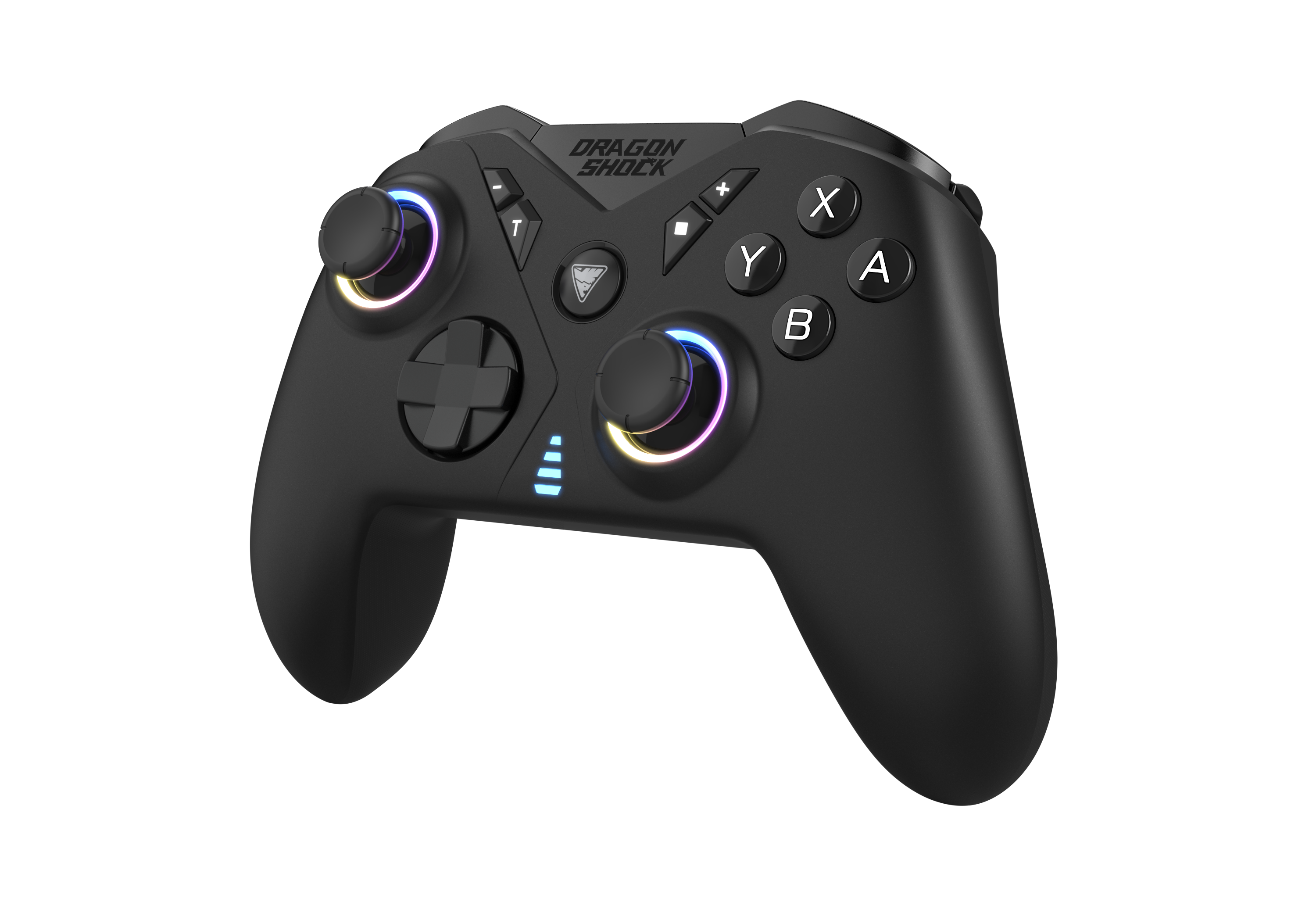 Picture showing the DragonShock Nebula ultimate black from the front side