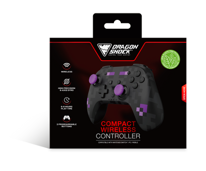 Picture showing the packaging of the DragonShock Poptop black cube from the front 