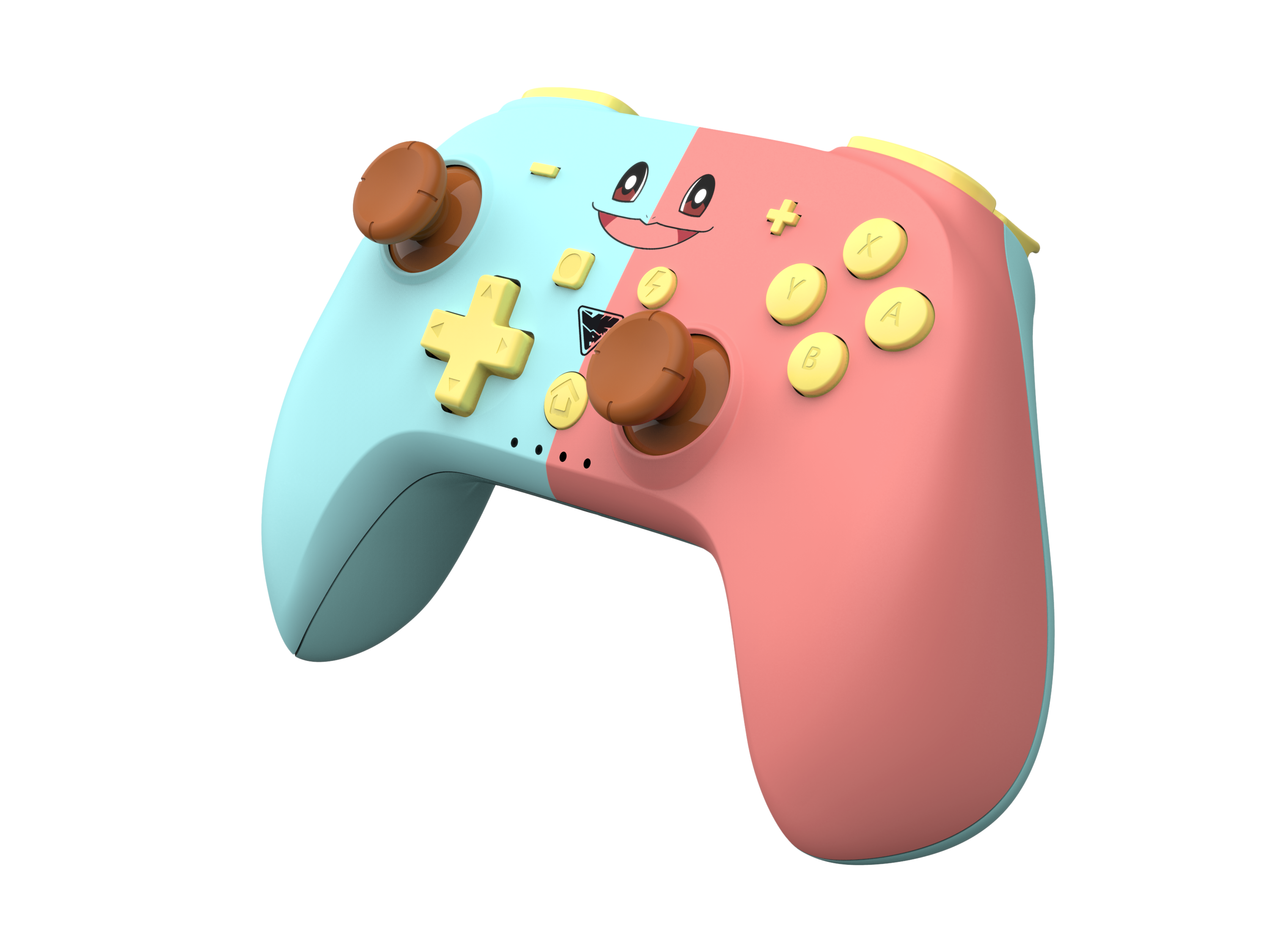 Picture showing the DragonShock PopTop blue & pink from the front side