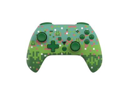 Picture showing the DragonShock PopTop green cube from the front 
