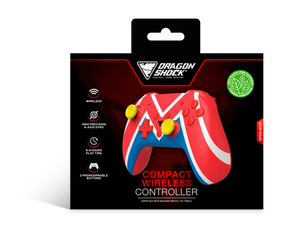 Picture showing the packaging of the DragonShock Poptop M Universe from the front 