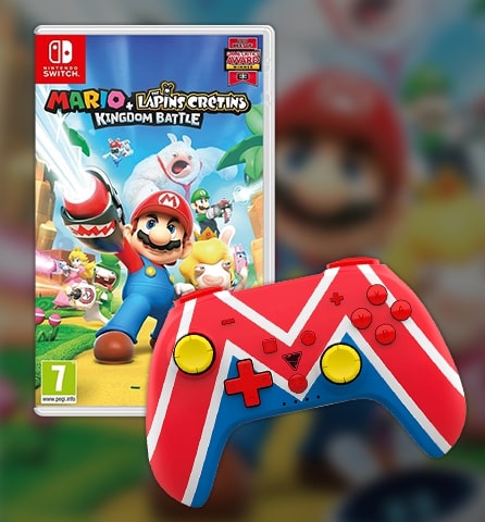 Image showing a bundle with the DragonShock PopTop M universe and the mario rabbids kingdom battle