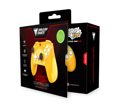 Picture showing the opened packaging of the DragonShock Poptop Pika from the front 