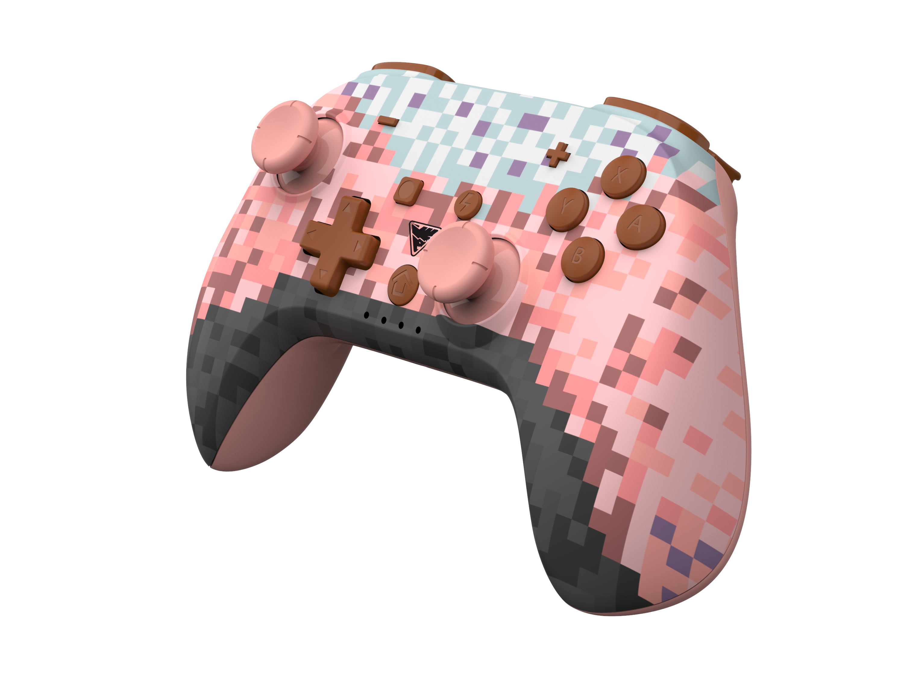 Picture showing the DragonShock PopTop pink cube from the front side