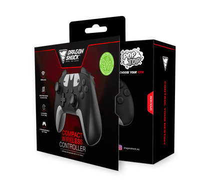 Picture showing the opened packaging of the DragonShock Poptop The signal from the front 